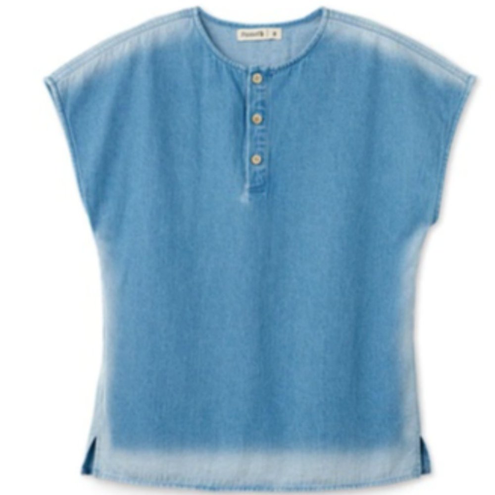 Unwashed Denim Boy Shirt by Pastel
